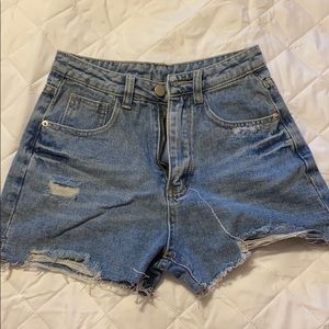 Ripped/distressed jean shorts NWOT